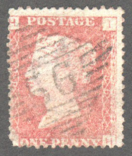Great Britain Scott 33 Used Plate 86 - IH - Click Image to Close